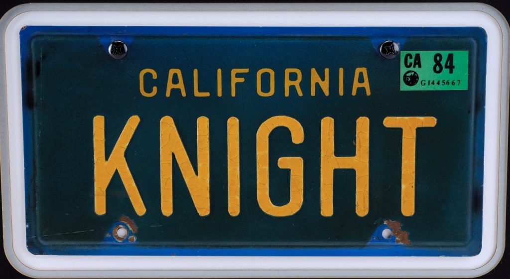 Knight Rider KITT Licence Plate